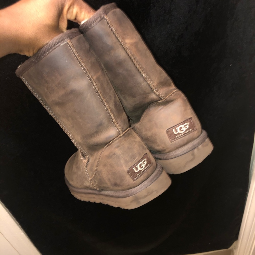 Chocolate Leather Uggs